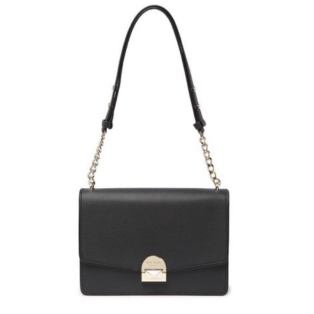 NWT KATE SPADE NEW YORK LEATHER SHOULDER BAG - Picture 1 of 4